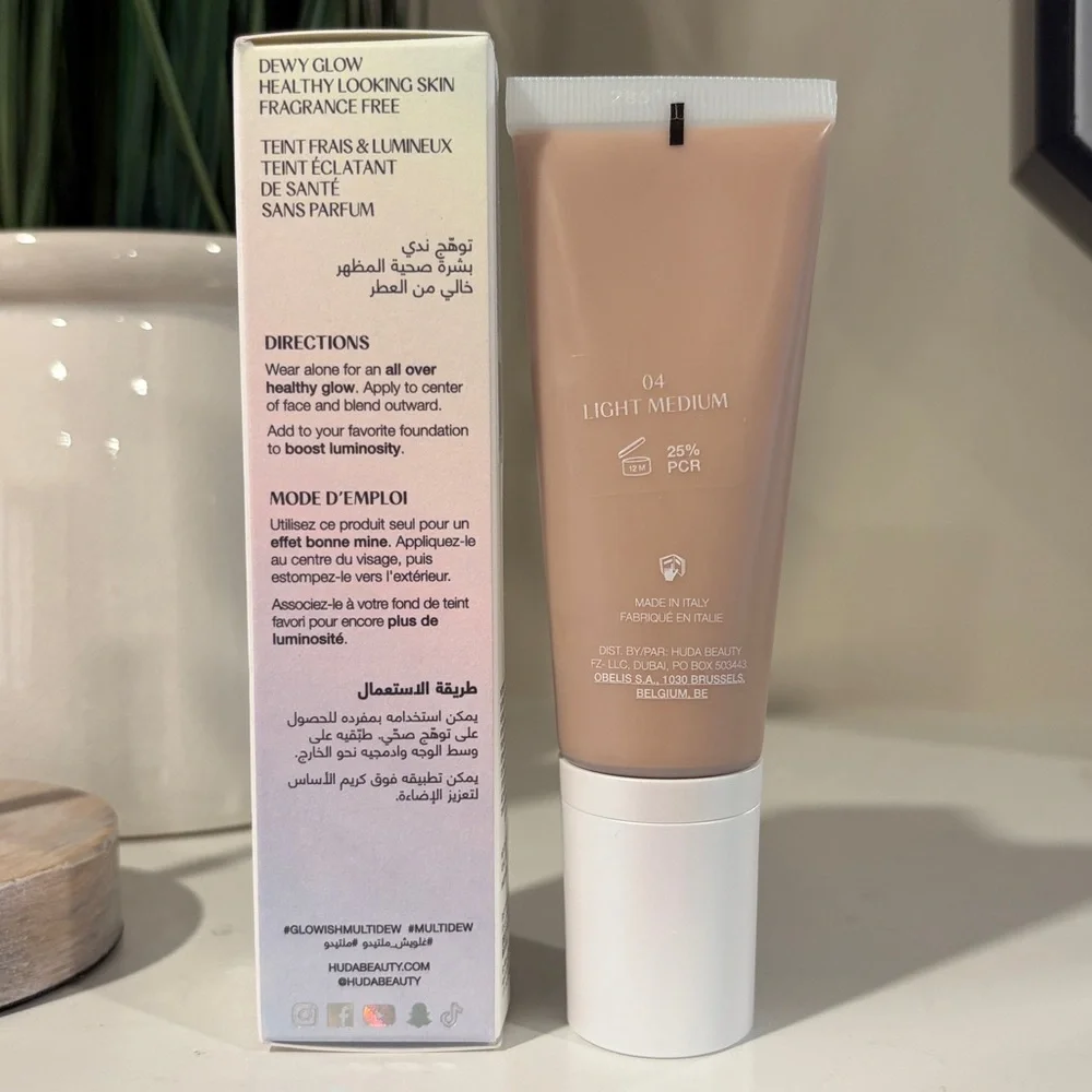 Huda Beauty GloWish Multidew Skin Tint Foundation - BRAND NEW!! makeup face